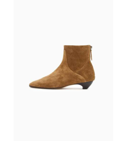 Allegra Ankle Boot | Taupe Suede