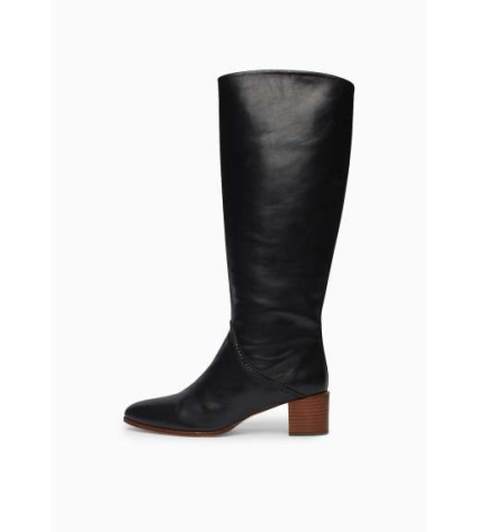 45mm Leather Boot | Noir
