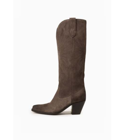 Wish Star Boot Suede Inlay Star | Dark Brown