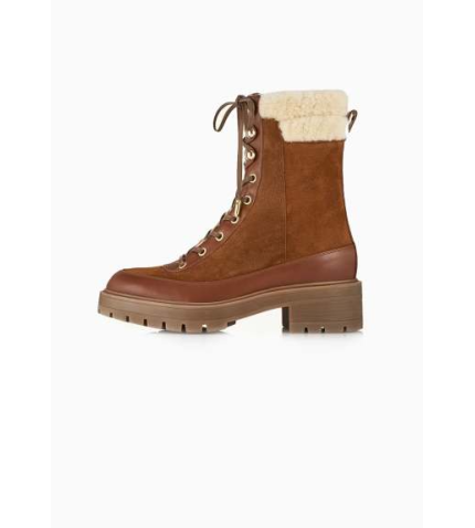 Very Cortina Shearling Bootie | Brown