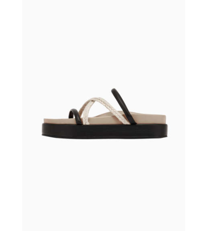 Sandal | Black/Taupe
