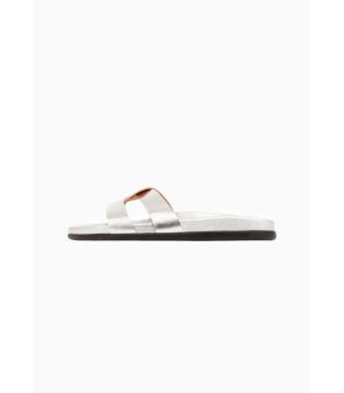 Footbed Sandal | Silver
