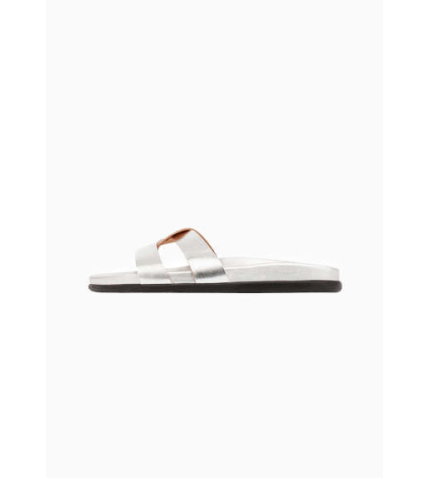 Footbed Sandal | Silver